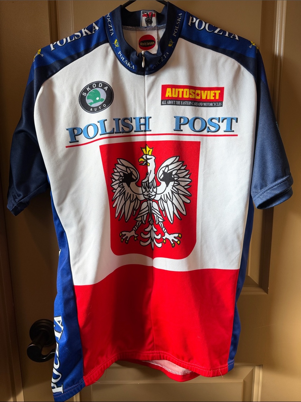 Polish Post Red White Blue Men’s Cycling Jersey